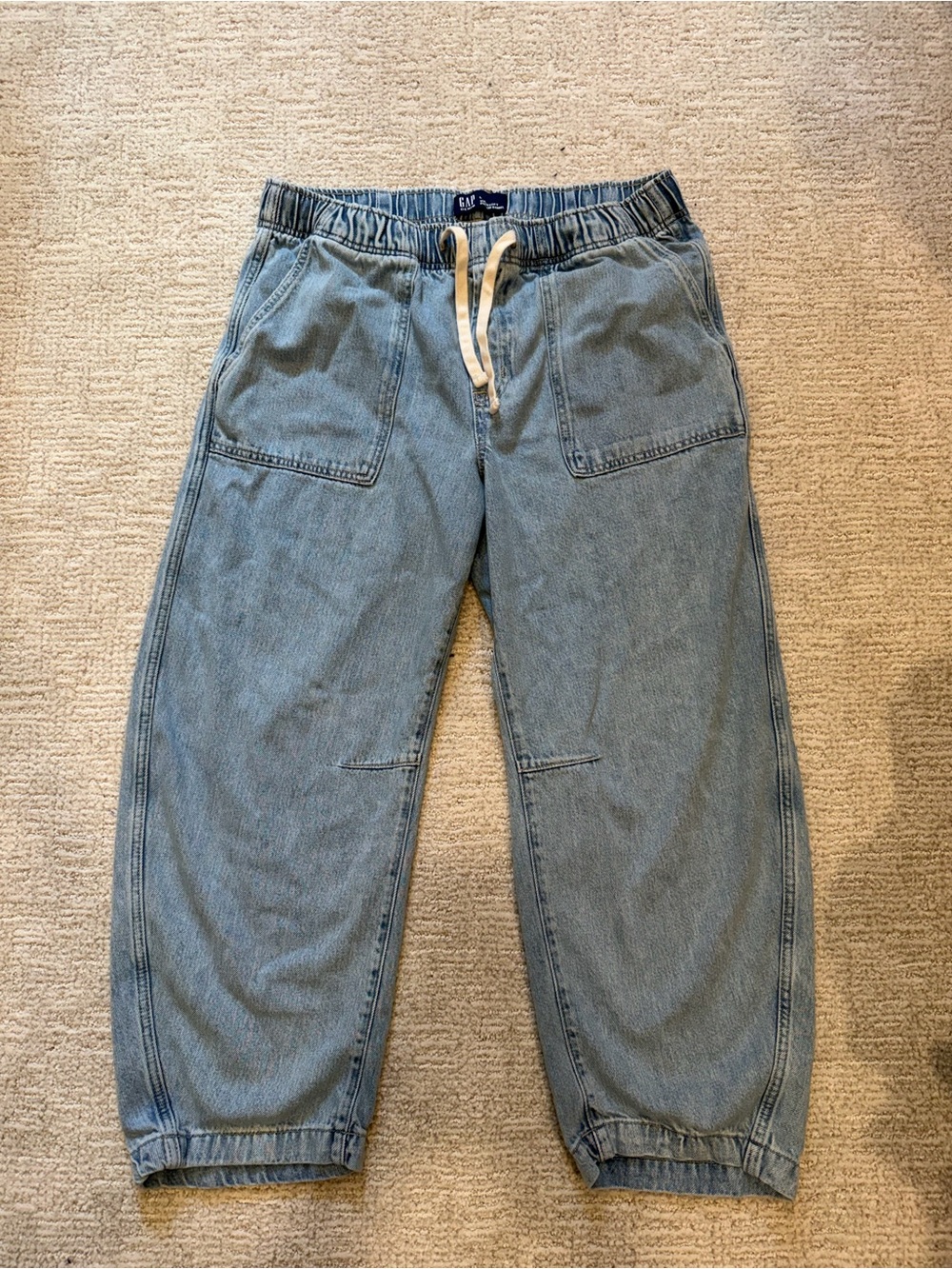 GAP Denim Supersoft Pull On Barrel Jeans